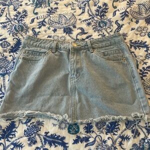 Edikted denim mini skirt